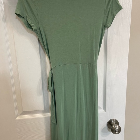 Aqua/pistachio colour wrap dress - Picture 2 of 3